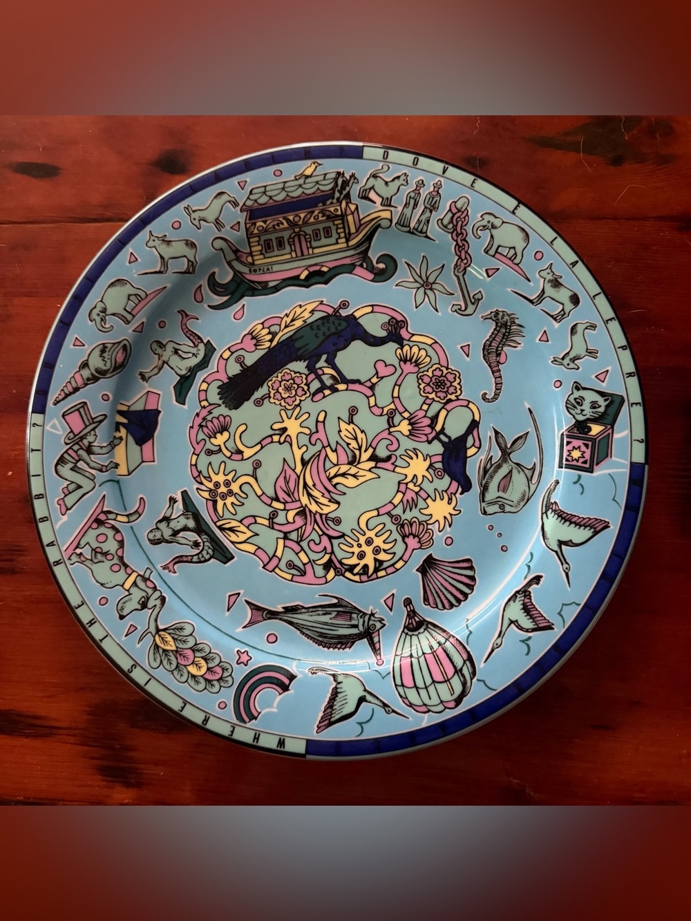 Bopla Vintage Porcelain Dinner Plate Playtime Series By Suisse Langenthal